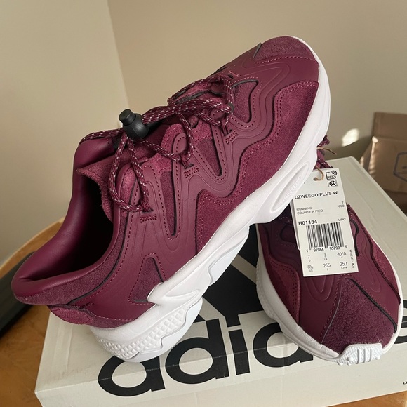 Adidas Womens Ozweego Plus W Victory Crimson Running Shoes H01184 Size 8.5 - Picture 5 of 7